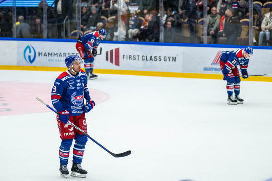 Oskarshamns Ahti Oksanen och Antti Suomela deppar