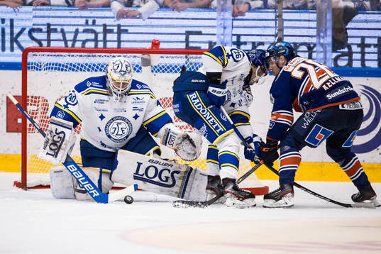 Leksands målvakt Mantas Armalis och Leksands Patrik Noren