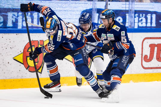 Växjös Hugo Gustafsson och Leksands Matt Caito och
