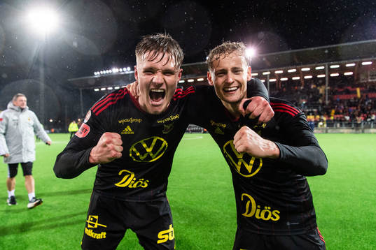 Östersunds Sebastian Karlsson Grach och Henrik Bellman