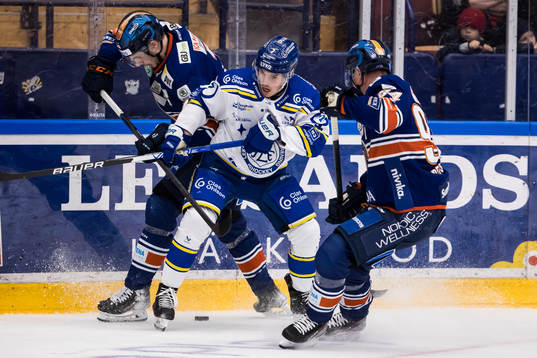 Växjös Hardy Häman Aktell och Leksands Marcus Karlberg