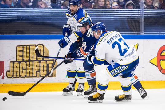 Växjös Martin Lundberg och Leksands Mikael Ruohomaa