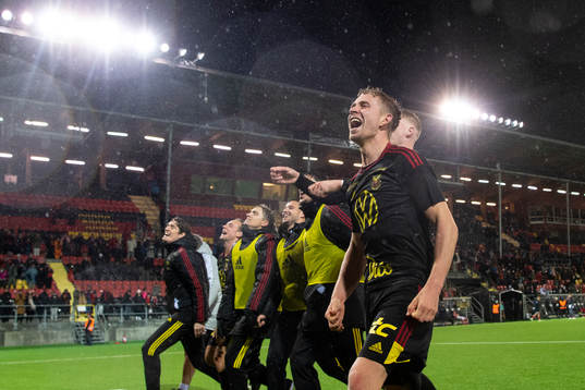Östersunds Ludvig Fritzson jublar