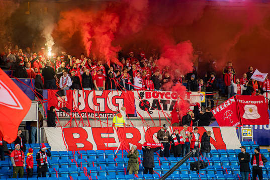 Spectators in the stands