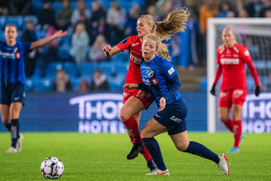 Nora Eide Lie of Brann and Justine Kvaleng Kielland of