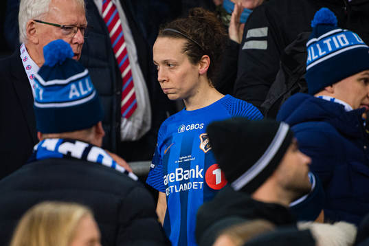 Melissa Linn Berman Bjånesøy of Stabæk looks dejected
