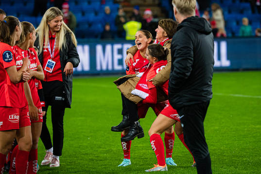 Ingrid Ryland, Mette Hammersland, head of media of Brann,