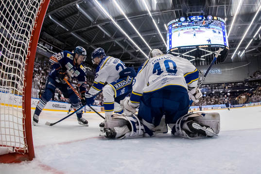 Växjös Joel Kellman och Leksands Patrik Noren och