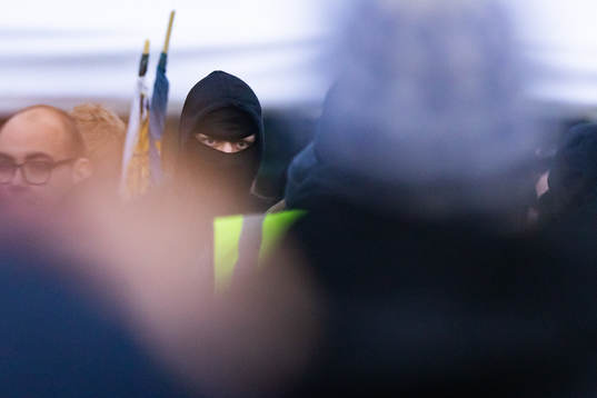 En maskerad supporter