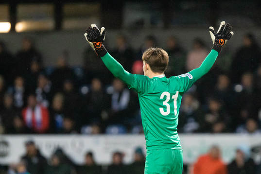 Värnamos målvakt Hampus Gustafsson