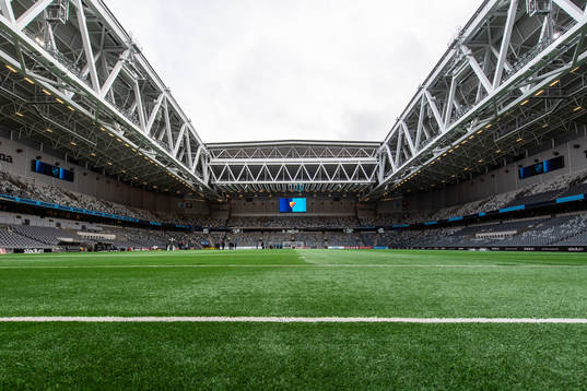 Interiör vy över Tele2 Arena