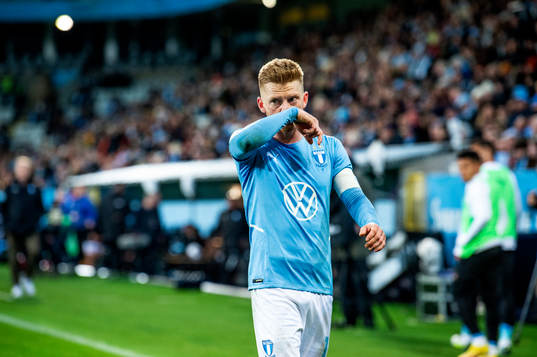 Malmö FFs Anders Christiansen deppar