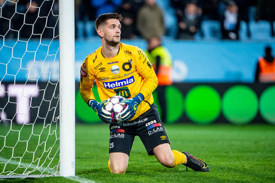 Degerfors målvakt Jeffrey Gal
