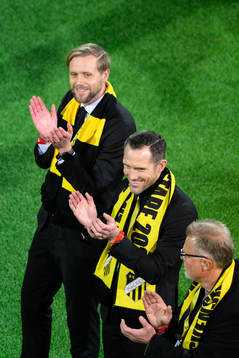 Häckens klubbchef Marcus Jodin och sportchef Martin