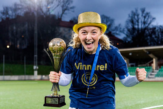 Umeås Tilda Sörlén jublar