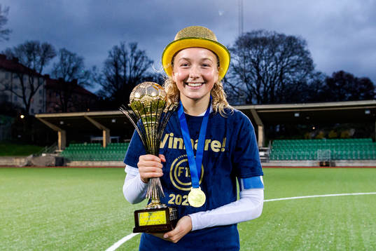 Umeås Tilda Sörlén jublar