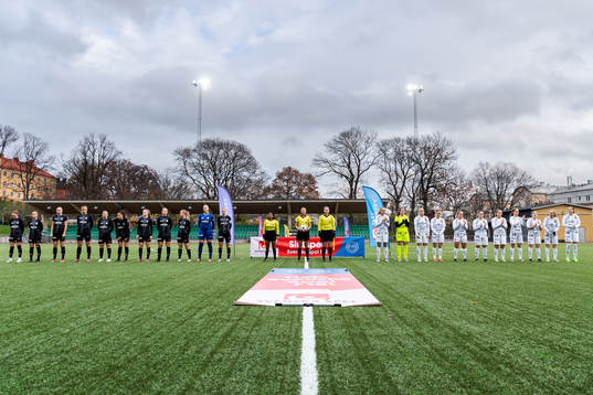 Växjös och Umeås spelare