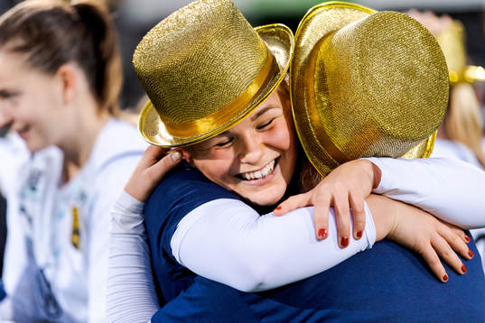 Umeås Lisa Hillberg jublar