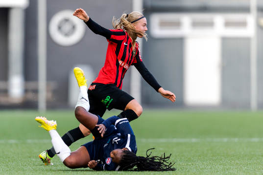 Brommapojkarnas Saga Swedman och FC Rosengårds Hanna