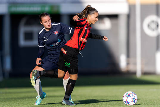 FC Rosengårds Tilde Björklund och Brommapojkarnas Engla