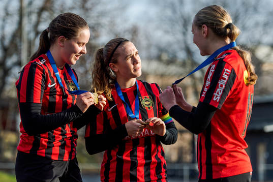 Brommapojkarnas Ebba Melin, Ebba Hjalmarsson och Line