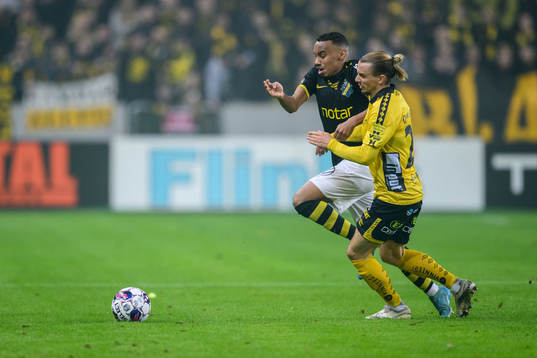 AIKs Bilal Hussein och Elfsborgs Niklas Hult