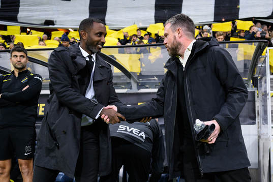 AIKs tränare Henok Goitom och Elfsborgs manager Jimmy