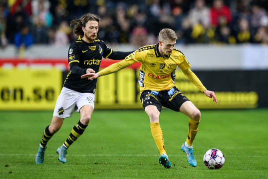 AIKs Axel Björnström och Elfsborgs Alexander Bernhardsson