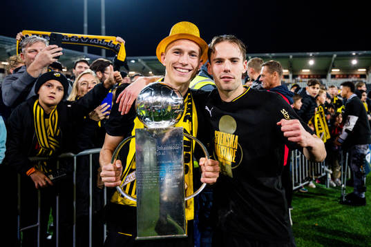 Häckens Kristoffer Lund Hansen och Lars Olden Larsen
