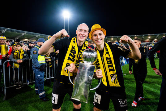 Häckens Valgeir Fridriksson och Kristoffer Lund Hansen