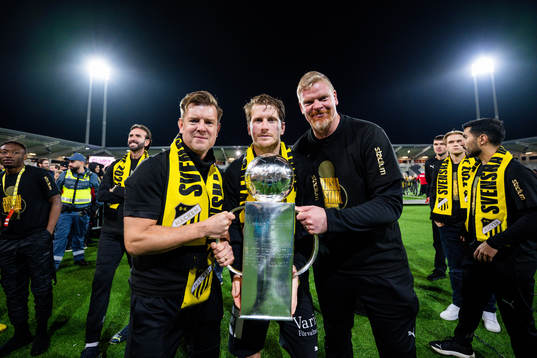 Häckens assisterande tränare Jesper Ljung, Erik Friberg