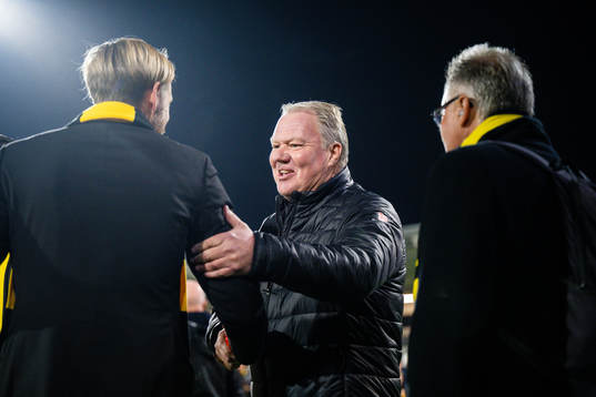Häckens klubbchef Marcus Jodin och Svenska