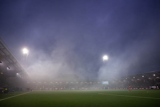 Rök på Bravida Arena