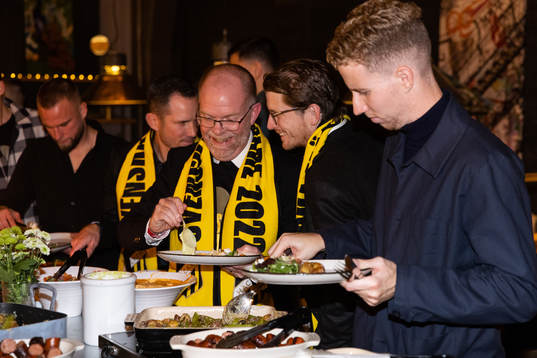 Häckens ordförande Anders Billström, Erik Friberg och