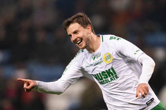 Hammarbys Joel Nilsson jublar