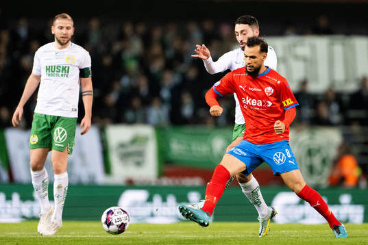 Hammarbys Nahir Besara och Helsingborgs Sumar Almadjed