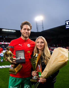 Kalle Joelsson, Årets HIFare herr och Tilda Jonhag, Årets