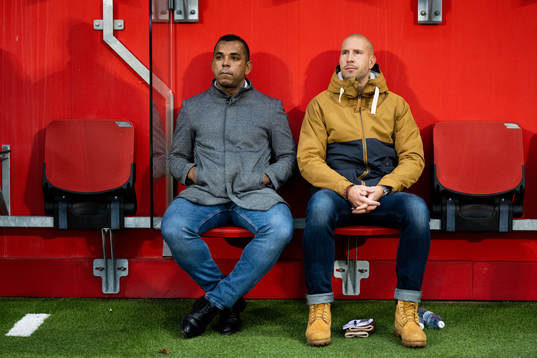 Helsingborgs tränare Alvaro Santos och tränare Mattias