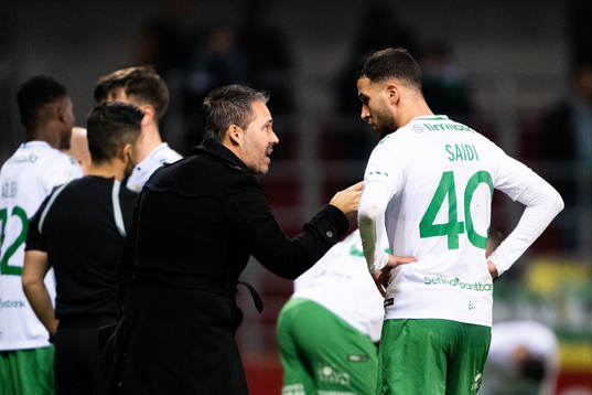 Hammarbys tränare Marti Cifuentes och Abdelrahman Saidi