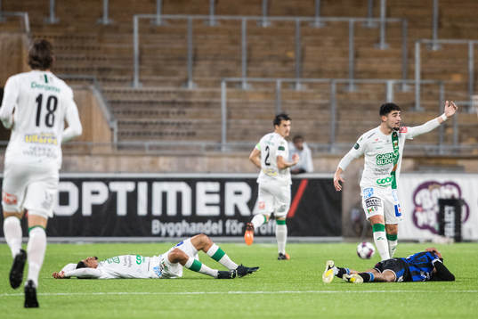 Varbergs Luke Le Roux och Sirius Tashreeq Matthews har ont