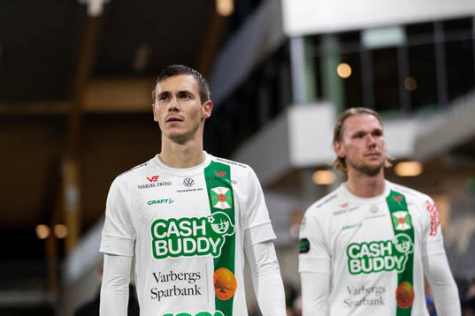 Varbergs Tobias Carlsson och Hampus Zackrisson deppar