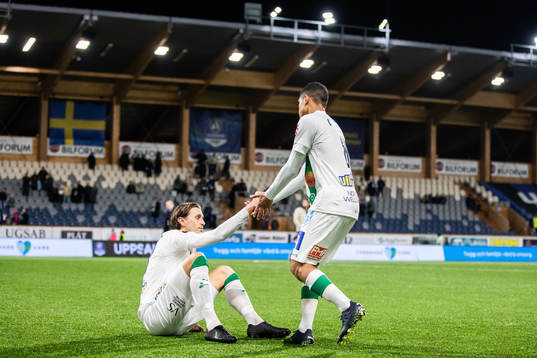 Varbergs Joakim Lindner och Luke Le Roux deppar