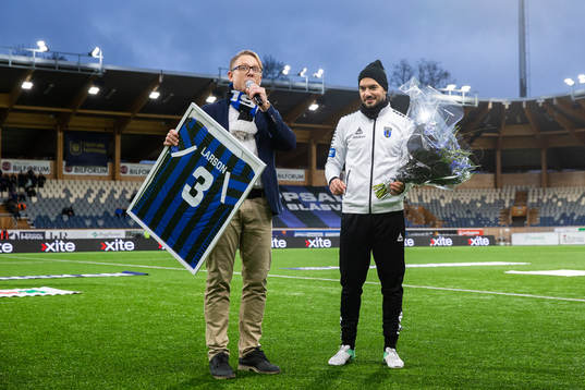 Sirius klubbdirektör Christer Abrahamsson och Karl Larson