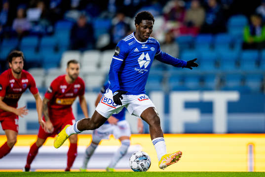 Datro David Fofana of Molde scores the 1-0 goal