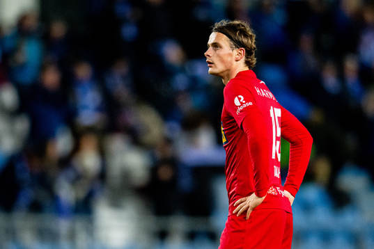 Jesper Taaje of Sandefjord looks dejected
