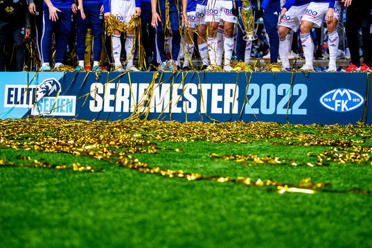 Players of Molde celebrate