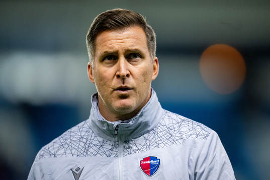 Andreas Tegström, head coach of Sandefjord