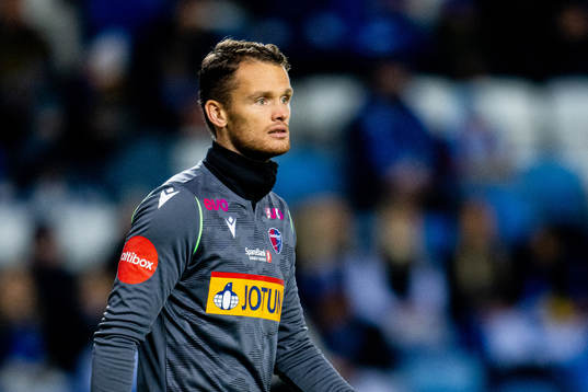 Goalkeeper Jacob Storevik of Sandefjord