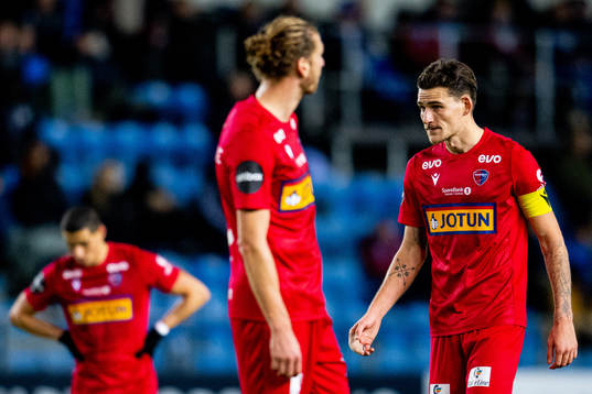 William Albin Kurtovic of Sandefjord looks dejected