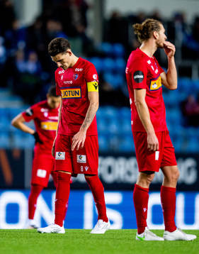 William Albin Kurtovic of Sandefjord looks dejected
